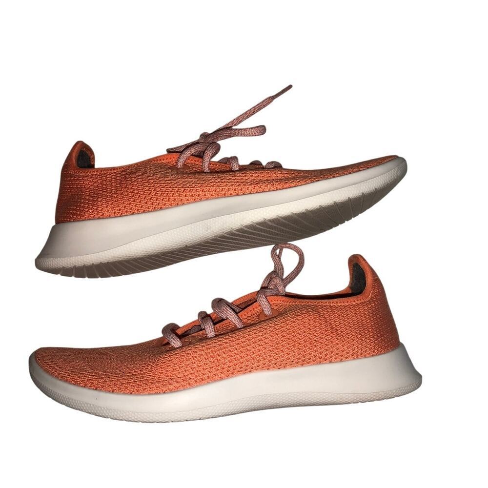 Allbirds Shoes Tree Runner Size 9 Womens Orange Sneaker Lace Up Walking Summer - Picture 5 of 10